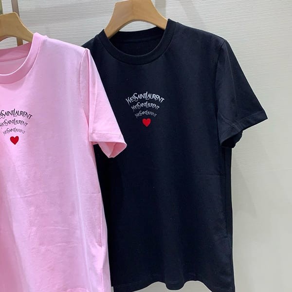 送料無料サンローラン シグネチャーロゴ Ｔシャツ パロディ3色 Sai11334